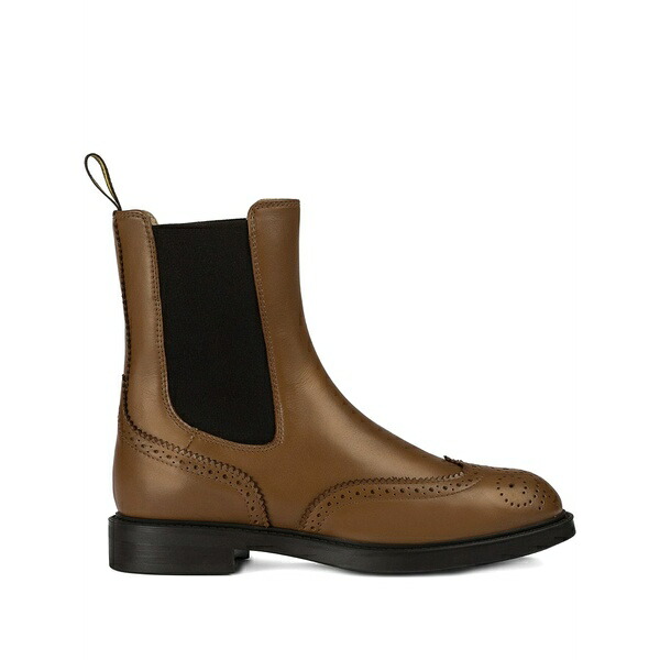 ドンカルズ レディース ブーツ シューズ Leather chelsea boots Brown|asty