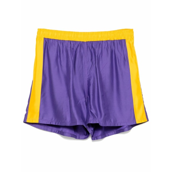 ボーディ メンズ カジュアルパンツ ボトムス Satin field shorts Purple｜asty