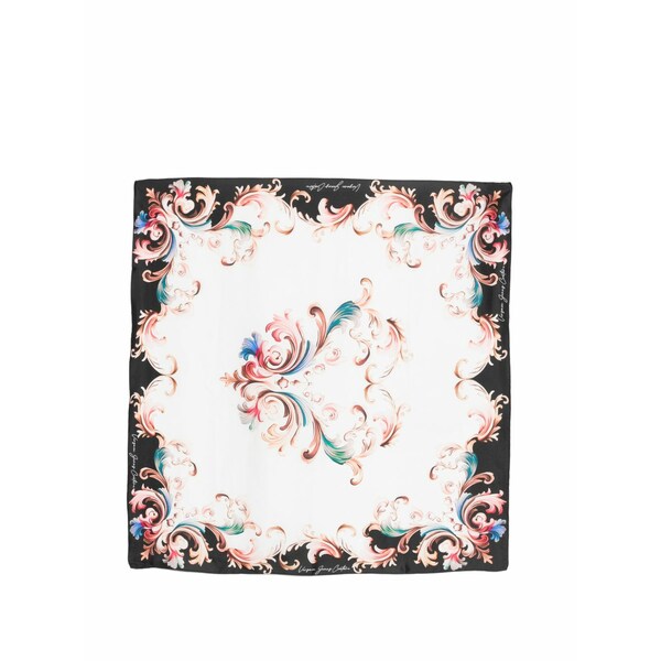 ベルサーチ レディース マフラー・ストール・スカーフ アクセサリー Floral-print scarf White｜asty
