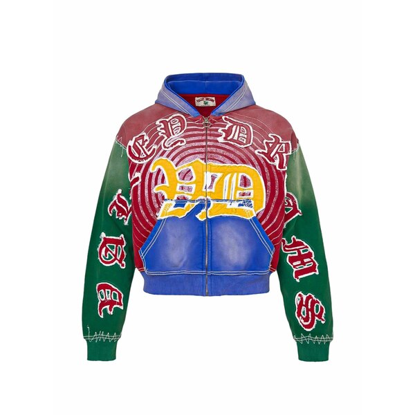 ベール メンズ パーカー・スウェットシャツ アウター Graphic-print hoodie Red｜asty