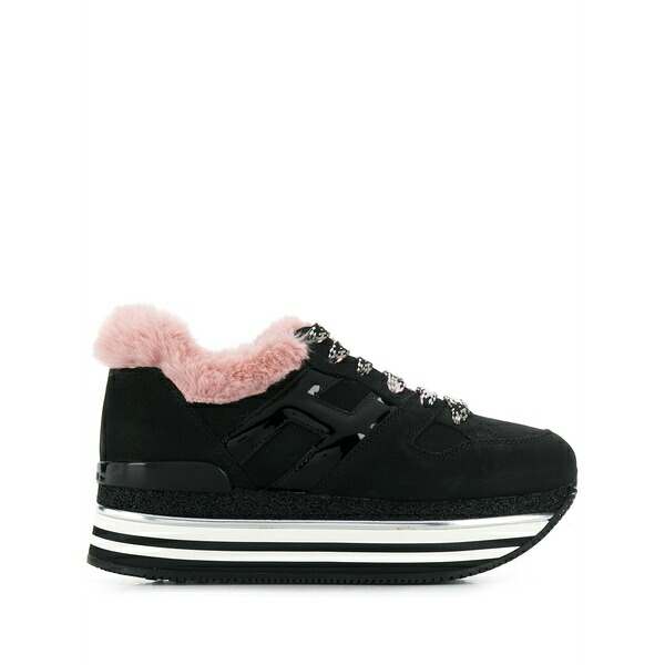 ホーガン レディース スニーカー シューズ Maxi h222 platform sneakers Black｜asty