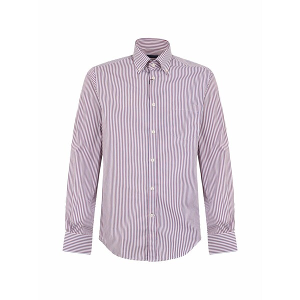 ポールアンドシャーク メンズ シャツ トップス Vertical-striped button-down shirt Purple|asty