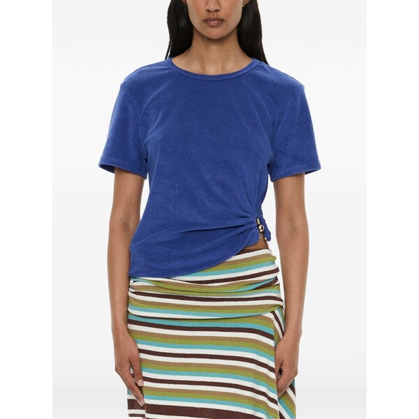 クリストファーエスバー レディース Tシャツ トップス Orbit crew neck t-shirt Blue|asty