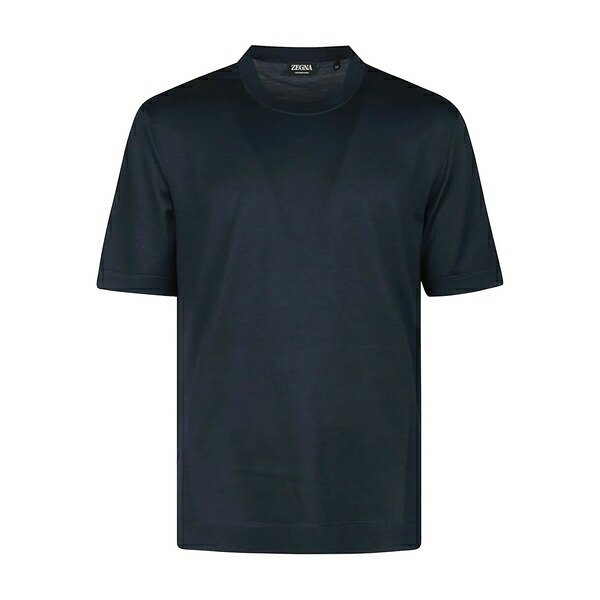 ゼニア メンズ Tシャツ トップス Crew neck t-shirt Blue｜asty