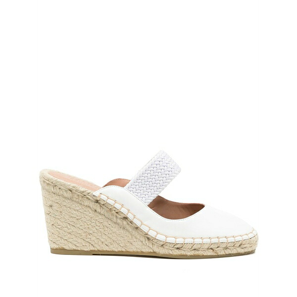 マローンスリアーズ レディース サンダル シューズ Siena 70 wedge mules White|asty