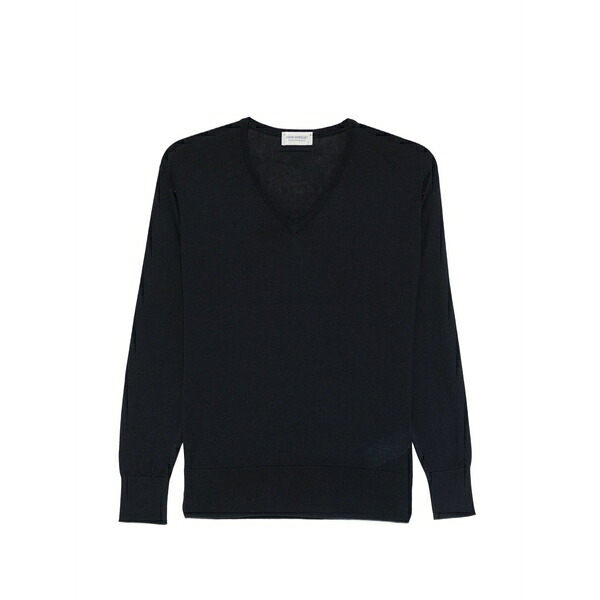 ジョンスメドレー レディース ニット&セーター アウター Anne v-neck sweater Blue|asty