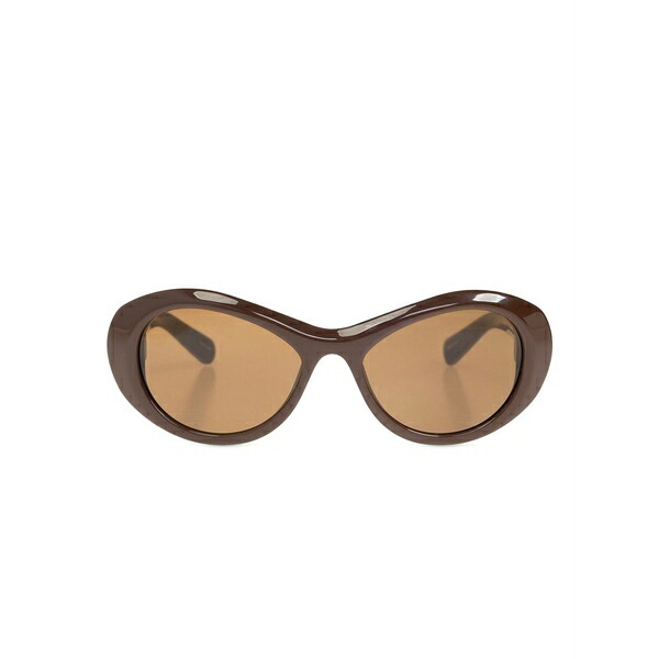 ジャクエムス レディース サングラス&アイウェア アクセサリー Logo-print sunglasses Brown|asty