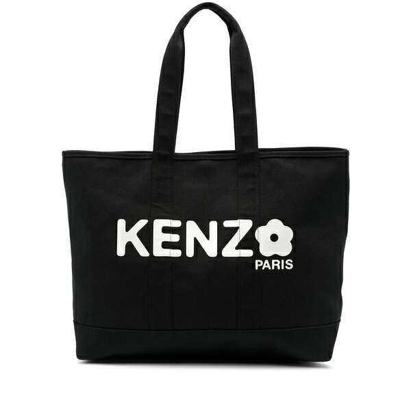 ケンゾー メンズ トートバッグ バッグ Utility canvas tote bag Black｜asty