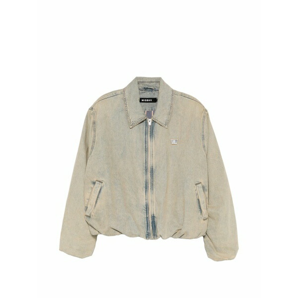 ミスビヘイブ メンズ ジャケット＆ブルゾン アウター Zip-fastening denim jacket Neutrals｜asty 86,790円
