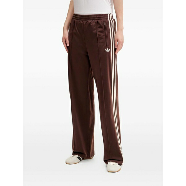 アディダス レディース カジュアルパンツ ボトムス Logo-detail track pants Brown|asty