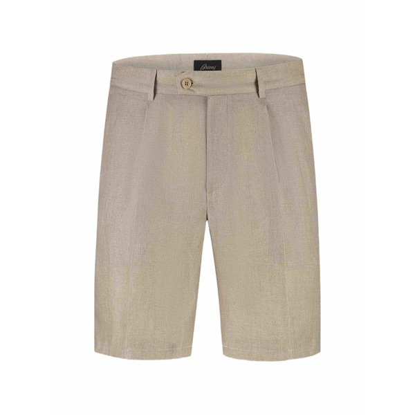 ブリオーニ メンズ カジュアルパンツ ボトムス Pleated chino shorts Neutrals｜asty