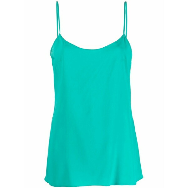 アルベルタ フェレッティ レディース シャツ トップス Satin-effect camisole top Green｜asty
