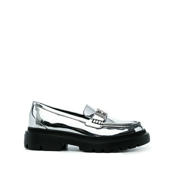 バリー レディース スリッポン・ローファー シューズ Gioia chunky leather loafers Silver｜asty