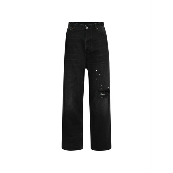 ヴェトモン メンズ デニムパンツ ボトムス Ripped jeans Black｜asty