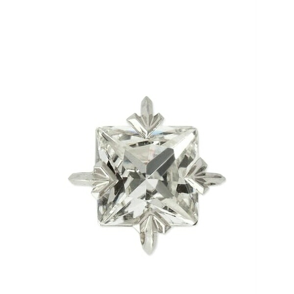 オフホワイト メンズ ピアス・イヤリング アクセサリー Bling strass-set earring Silver|asty