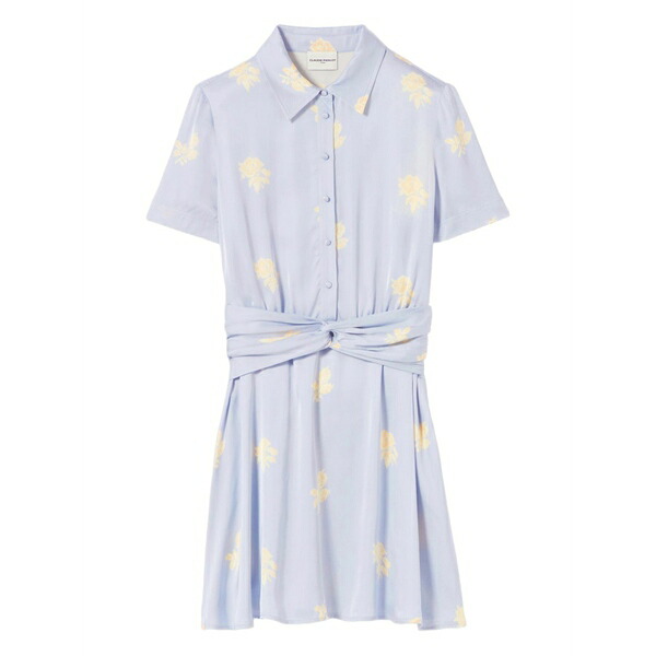 クローディピエルロ レディース ワンピース トップス Floral-print mini dress Blue｜asty