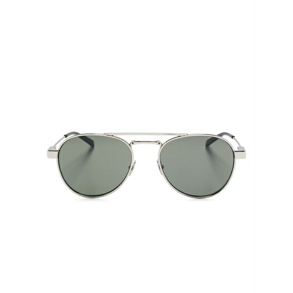 サンローラン アイウェア メンズ サングラス・アイウェア アクセサリー Round-frame sunglasses Silver｜asty