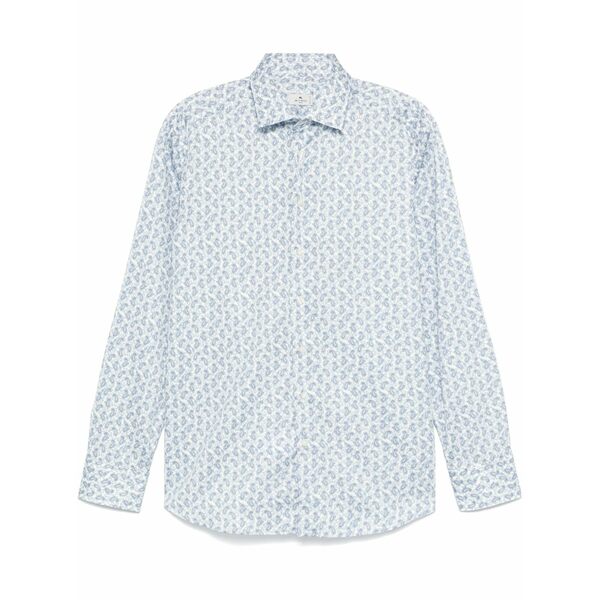 エトロ メンズ シャツ トップス Paisley-print shirt White｜asty