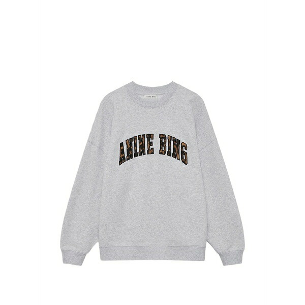 アニービン レディース ニット&セーター アウター Miles sweatshirt leopard - heather grey Grey｜asty