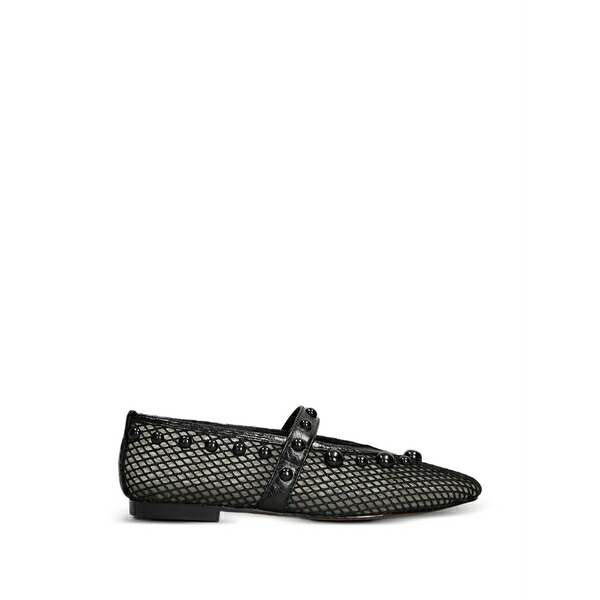 ビビロウ レディース サンダル シューズ Carinna stud-embellished mesh ballet flats Black|asty