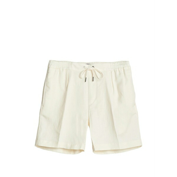 ラルフ・ローレン パープルレーベル メンズ カジュアルパンツ ボトムス Drawstring-waist pleated shorts Neutrals|asty