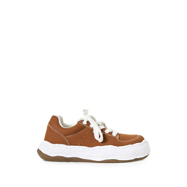 ミハラヤスヒロ メンズ スニーカー シューズ Oliver canvas sneakers Brown|asty