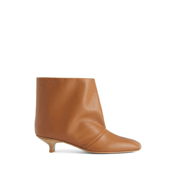 ジュゼッペザノッティ レディース ブーツ シューズ Pointed-toe leather ankle boots Brown|asty