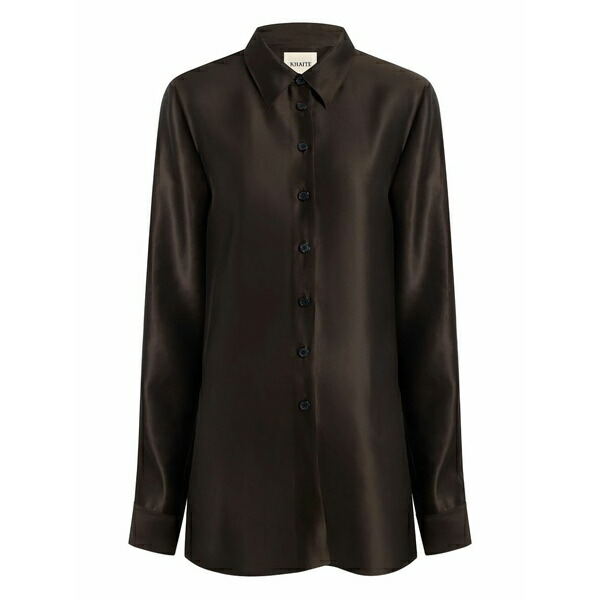 カイト レディース シャツ トップス Auryn shirt Brown|asty