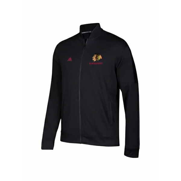 アディダス メンズ ジャケット&ブルゾン アウター X nhl chicago blackhawks team issue sweatshirt Black|asty