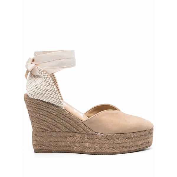 マネビ レディース サンダル シューズ Hamptons 110mm wedge espadrilles Neutrals｜asty