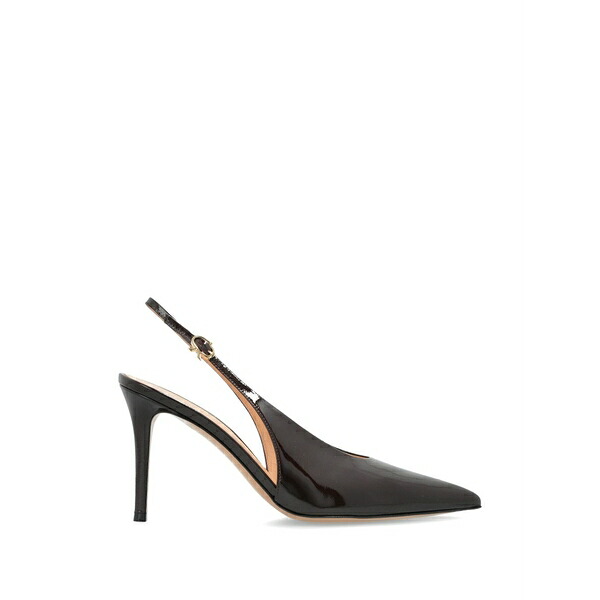 ジャンヴィト ロッシ レディース パンプス シューズ Robbie patent-leather slingback pumps Brown｜asty