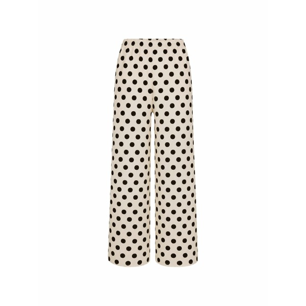 サイモンミラー レディース カジュアルパンツ ボトムス Nella polka-dot wide-leg trousers Neutrals|asty