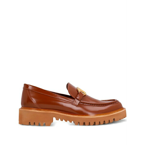 ヴァレンティノ ガラヴァーニ レディース スリッポン・ローファー シューズ Vlogo leather loafers Brown|asty