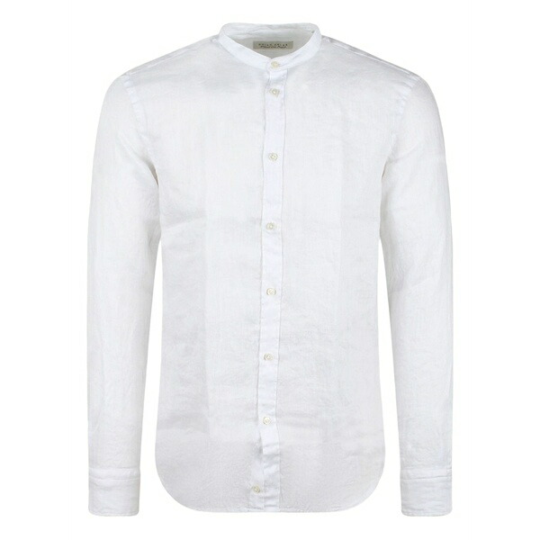 ブライアン・デールズ メンズ プルオーバー トップス Linen shirt  White