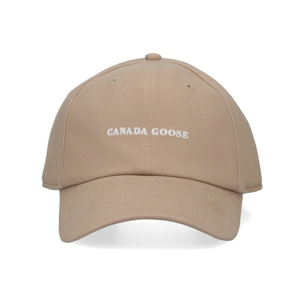 カナダグース メンズ 帽子 アクセサリー Logo-embroidered cap Neutrals
