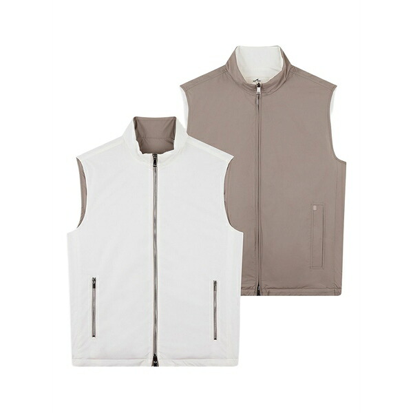 ポールアンドシャーク メンズ 上衣＆上衣 アウター Reversible zip-fastening gilet  White メンズファッション-コート・ジャケット