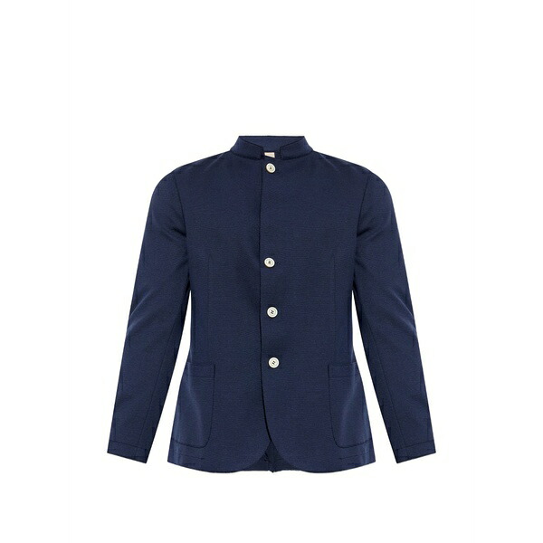 イレブンティ メンズ ジャケット＆ブルゾン アウター Button jacket Blue｜asty