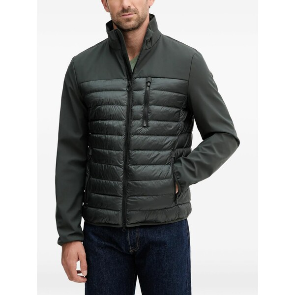 ジェオックス メンズ 上衣＆上衣 アウター Spherica zip quilted jacket Green