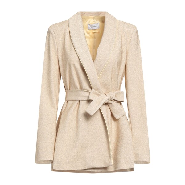 【送料無料】 ソーアリュール レディース ジャケット&ブルゾン アウター Blazers Beige|asty