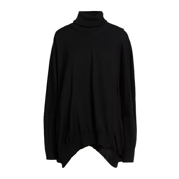 【貨物輸送無料】 コムデ給仕 レディース 編み物\u0026プルオーバー アウター Turtlenecks Black