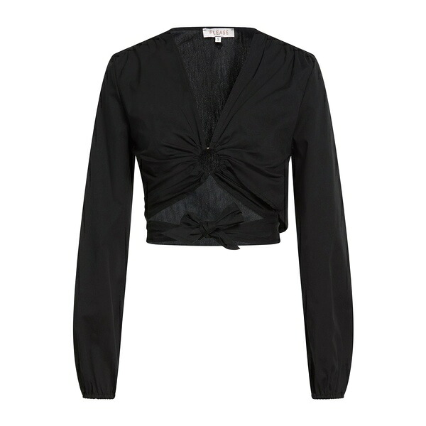 【貨物輸送無料】 プリーズ レディース プルオーバー トップス Tops Black