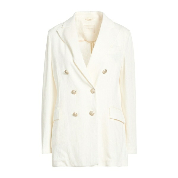 【送料無料】 チルコロ1901 レディース ジャケット＆ブルゾン アウター Blazers White｜asty