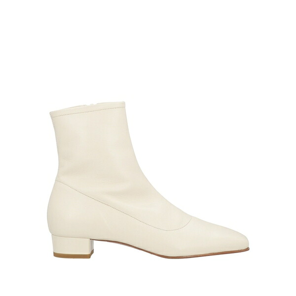 【貨物輸送無料】 バイ毛革 レディース ブーツ シューズ Ankle boots White