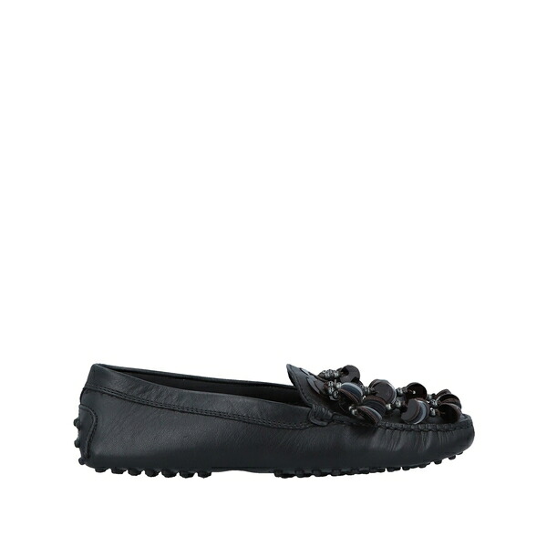 【送料無料】 トッズ レディース スリッポン・ローファー シューズ Loafers Black｜asty