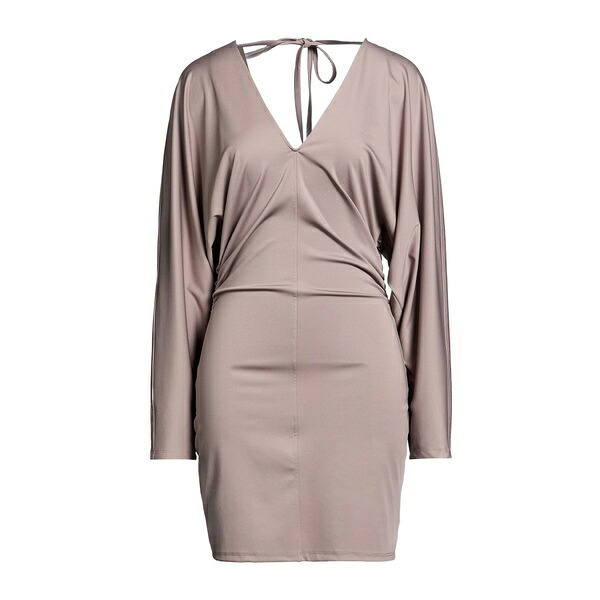 【送料無料】 ハブワン レディース ワンピース トップス Mini dresses Grey|asty