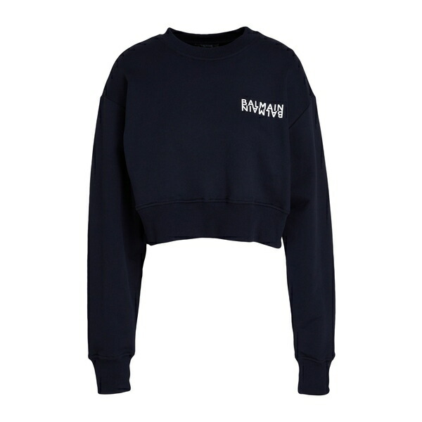 【貨物輸送無料】 バルマン レディース パーカー・スウェットシャツ アウター Sweatshirts Blue