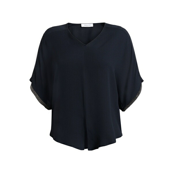 【送料無料】 ファビアナ フィリッピ レディース Tシャツ トップス Tops Blue|asty