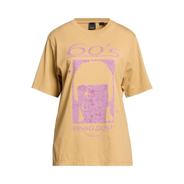 【送料無料】 ピンコ レディース Tシャツ トップス T-shirts Beige｜asty 17,986円