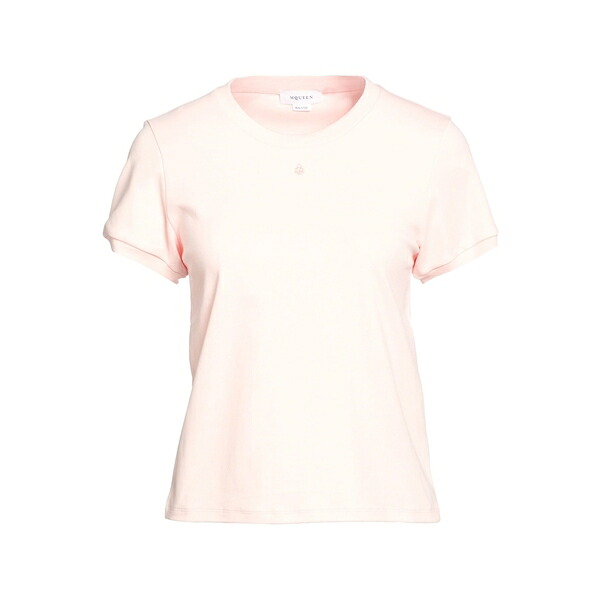 【送料無料】 マックイーン レディース Tシャツ トップス T-shirts Pink|asty