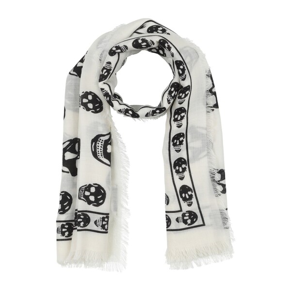 【貨物輸送無料】 マックイーン レディース えり巻き・袈裟・えり巻き 付属物 Scarves White